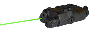 AN/PEQ-15 LA5 L.E.D. WHITE LIGHT + GREEN LASER w/IR LENS (BODY COLOR: BLACK)