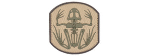 AC-390D FROG SKELETON PVC PATCH (COLOR: TAN & OD GREEN)