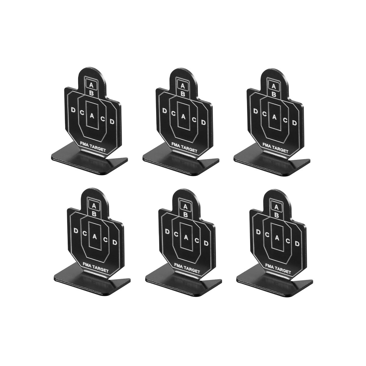 Lancer Tactical Armory Metal Shooting Targets - Type B (Set of 6)