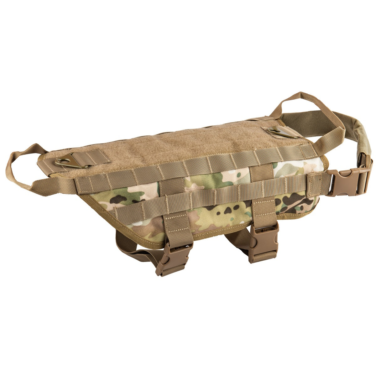 Tactical Training Molle Dog Harness (Size: Medium) - Camo