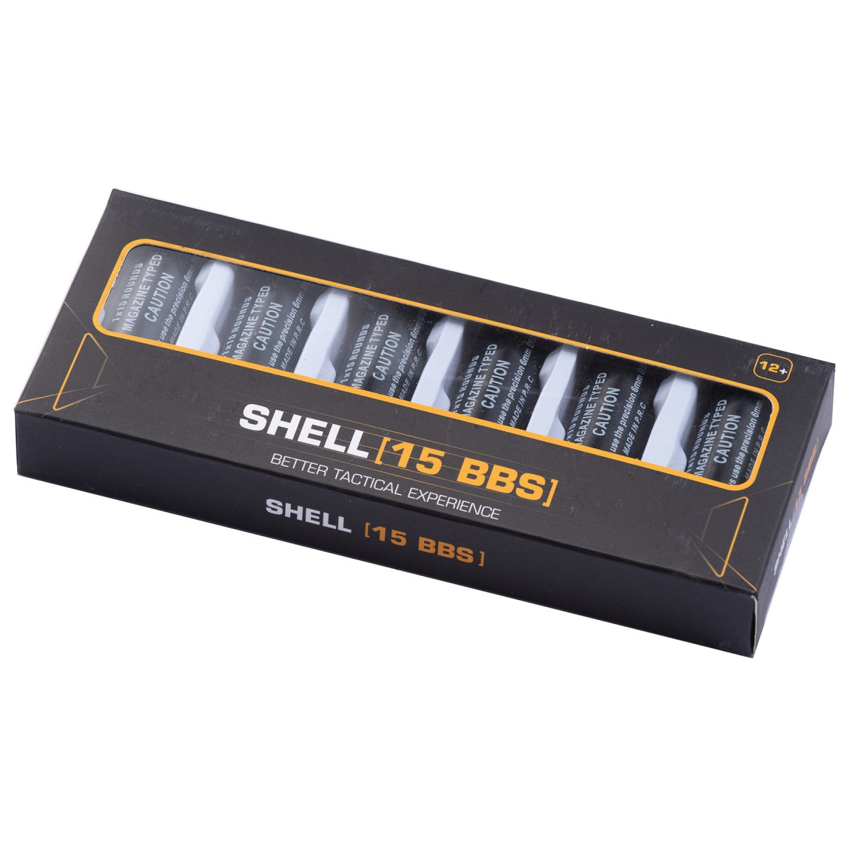 G-Force 15 Round Shotgun Shells for Multi & Single-Shot Airsoft Shotguns (Color: Black / Pack of 6)