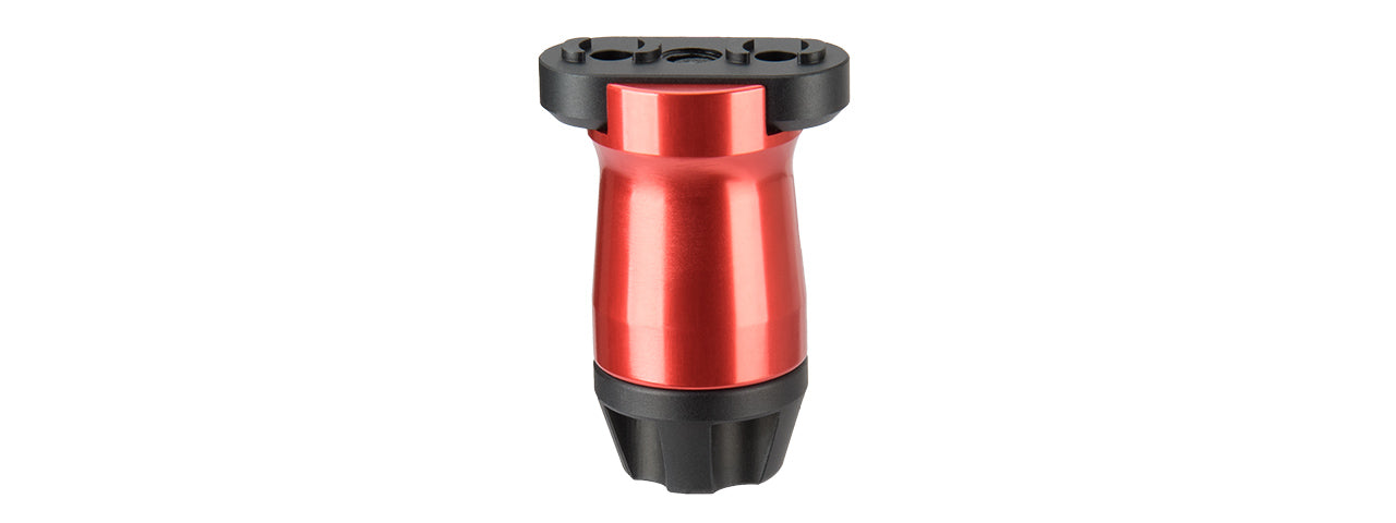SMOOTH SHORT VERTICAL ANODIZED METAL FOREGRIP (RED)