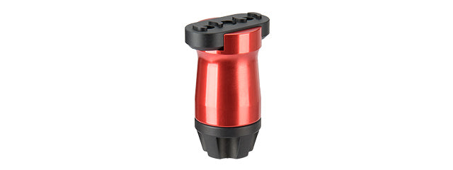 SMOOTH SHORT VERTICAL ANODIZED METAL FOREGRIP (RED)
