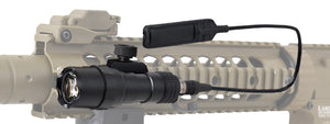 L002 500 Lumen Tactical LED Flashlight w/ Pressure Pad (BLACK)