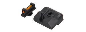 Tactical .230 Fiber Optic Front Sight / Rear Combat Sight for G Series GBB Pistols