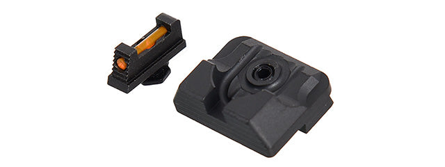 Tactical .230 Fiber Optic Front Sight / Rear Combat Sight for G Series GBB Pistols