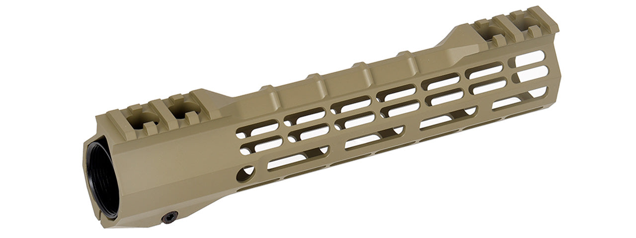 9" M-LOK Ultralight Rail System for M4 / M16 Airsoft AEG Rifles (MATTE TAN)