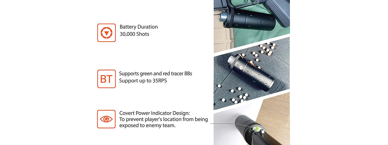 ACETECH Lighter BT Tracer Unit (Flat Black Variation)