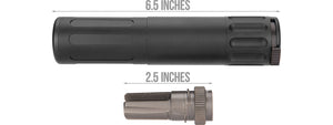 Atlas Custom Works QD 6.5 Mock Suppressor w/ Flash Hider (BLACK)