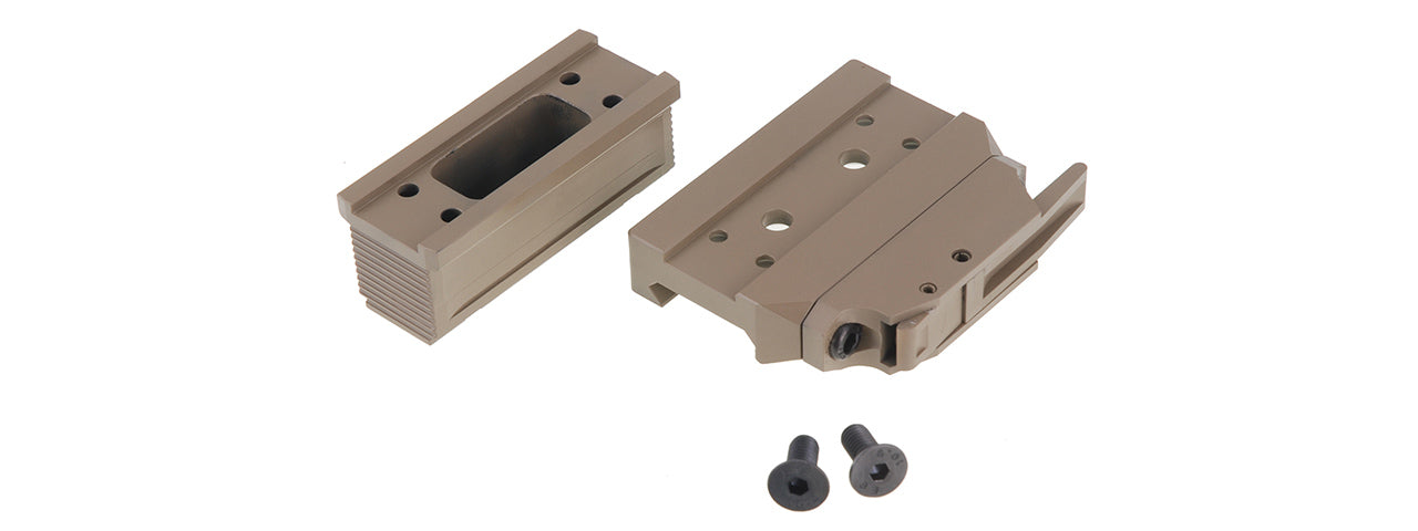 ATLAS CUSTOM WORKS BOBRO STYLE T1 QD MOUNT WITH RISER (TAN)