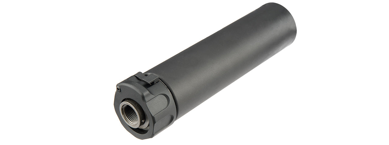 ATLAS CUSTOM WORKS FULL METAL SOCOM QD BARREL EXTENSION W/ FLASH HIDER MINI (BLACK)