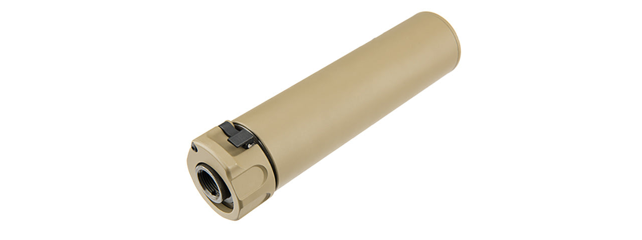 ATLAS CUSTOM WORKS FULL METAL SOCOM QD BARREL EXTENSION W/ FLASH HIDER MINI (TAN)