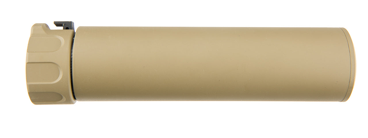 ATLAS CUSTOM WORKS FULL METAL SOCOM QD BARREL EXTENSION W/ FLASH HIDER MINI (TAN)