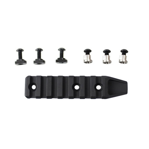 Atlas Custom Works 7 Slot Rail Segment for M-LOK & KeyMod Rails (Color: Black)