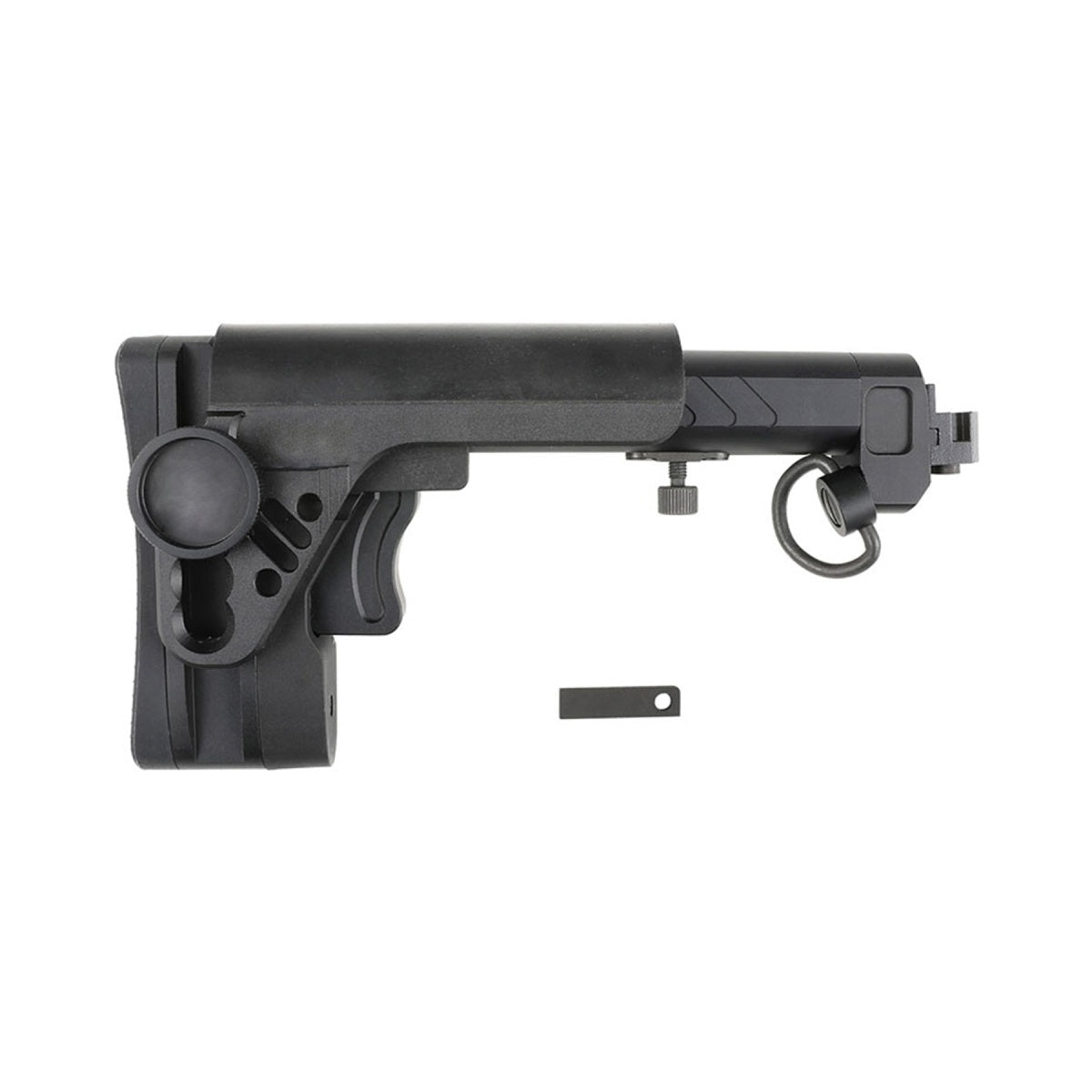 Atlas Custom Works PT-3 AK Telescopic Side Foldable Buttstock for CYMA, GHK, LCT AK Series Airsoft AEGs (Color: Black)