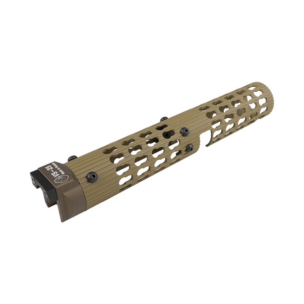 Atlas Custom Works VS-25 AK-105 Aluminum KeyMod Tubular Handguard for LCT, GHK, DB (Color: Tan)