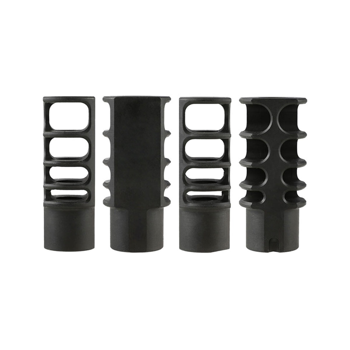 Atlas Custom Works 14mm CW Metal RRD-4C Muzzle Brake (Color: Black)