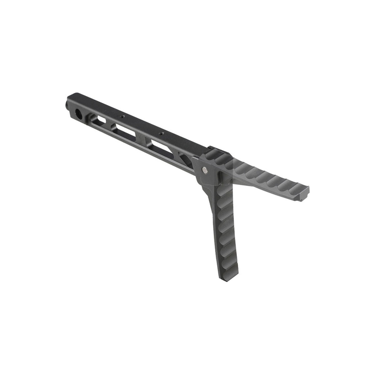 Atlas Custom Works AB-8 Style Stock with Folding Butt Plate for 1913 Picatinny Stock Rail Mounts (Color: Black)