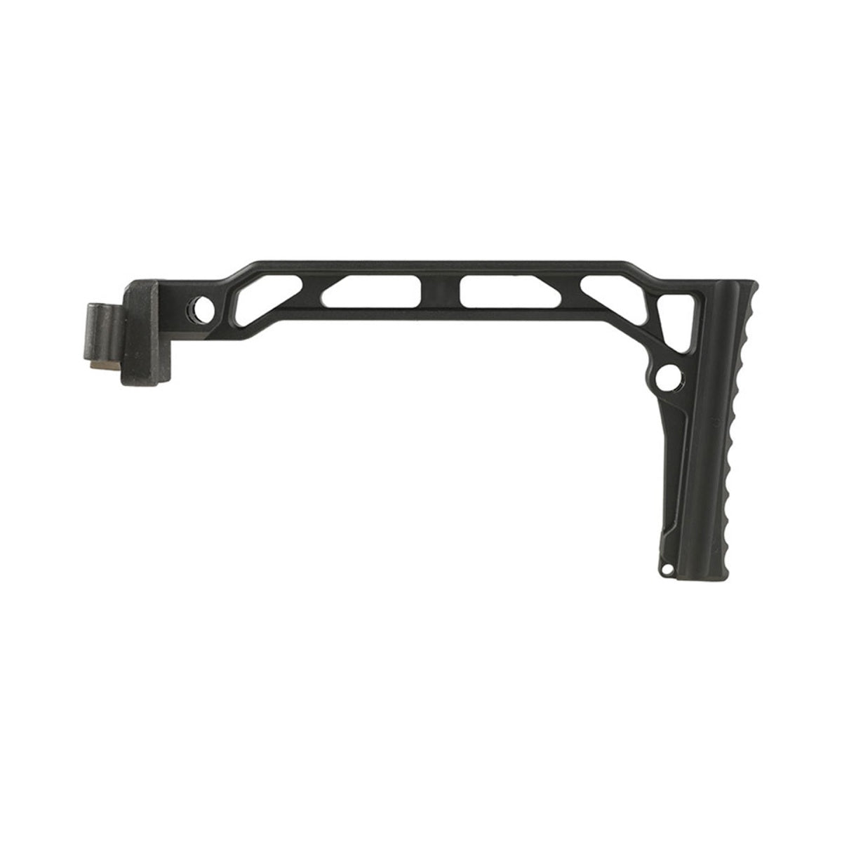 Atlas Custom Works SS-8R Aluminum Folding Stock for AK Series AEG & GBB Airsoft Rifles (Color: Black)