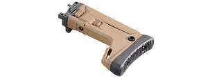 Atlas Custom Works ACR Style Retractable Stock for CYMA MP5K Airsoft Rifle - (Tan)