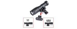 Atlas Custom Works M340C Scout Light PRO Rail Mount LED Flashlight - (Black)