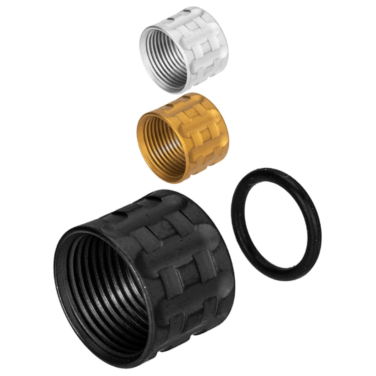 Atlas Custom Works Knurled Thread Protector [14mm CCW] - Black