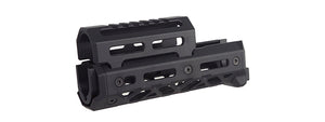 Atlas Custom Works Short M-LOK Handguard for CYMA AK Airsoft Rifle - (Black)