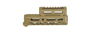 Atlas Custom Works Short M-LOK Handguard for CYMA AK Airsoft Rifle - (Tan)