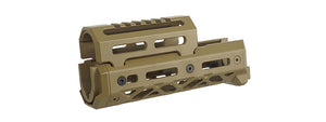 Atlas Custom Works Short M-LOK Handguard for Tokyo Marui AKM GBB Airsoft Rifle - (Tan)
