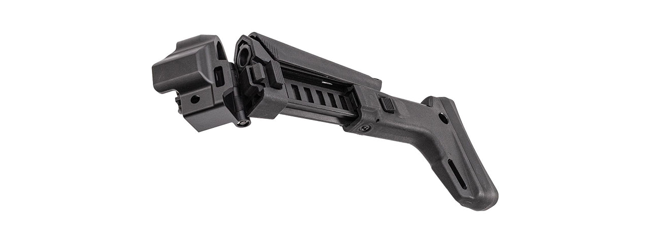 Atlas Custom Works ACR Style Stock For Marui TM NGRS MP5 AEG Airsoft Rifles - (Black)