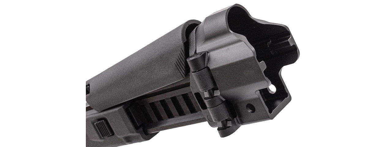 Atlas Custom Works ACR Style Stock For Marui TM NGRS MP5 AEG Airsoft Rifles - (Black)