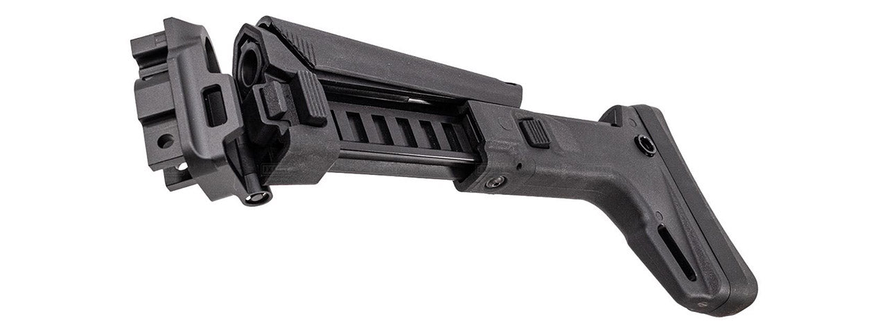 Atlas Custom Works ACR Style Adjustable Folding Stock for Archwick B&T AIR APC9K GBB Airsoft Rifles - (Black)