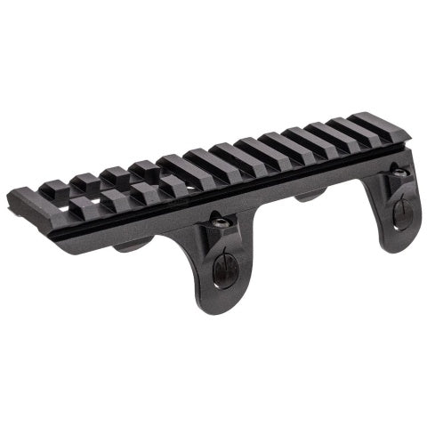Atlas Custom Works CNC Aluminum Low Profile Rail Claw Mount for MP5 GBB/AEG Airsoft SMG Series - (Black)