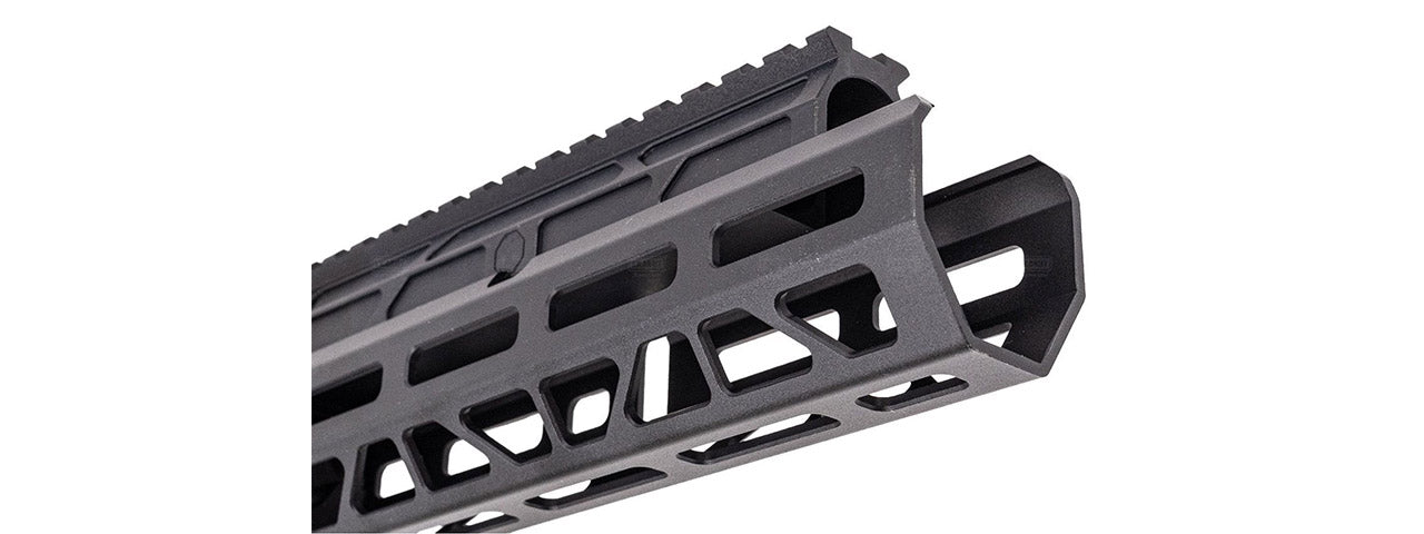 Atlas Custom Works CNC Aluminum 10.1 Inch M LOK Handguard w/ Railed Gas Tube for CYMA AKM AEG Airsoft Rifles - (Black)