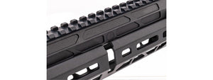 Atlas Custom Works CNC Aluminum 10.1 Inch M LOK Handguard w/ Railed Gas Tube for CYMA AKM AEG Airsoft Rifles - (Black)