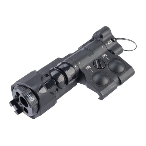 Atlas Custom Works 220 Lumens Offset Modular Airsoft Flashlight Laser and IR Combo - BLACK