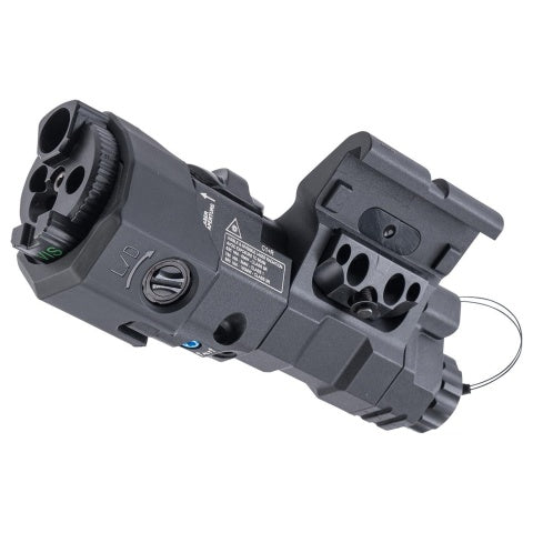 Atlas Custom Works 220 Lumens Offset Modular Airsoft Flashlight Laser and IR Combo - BLACK