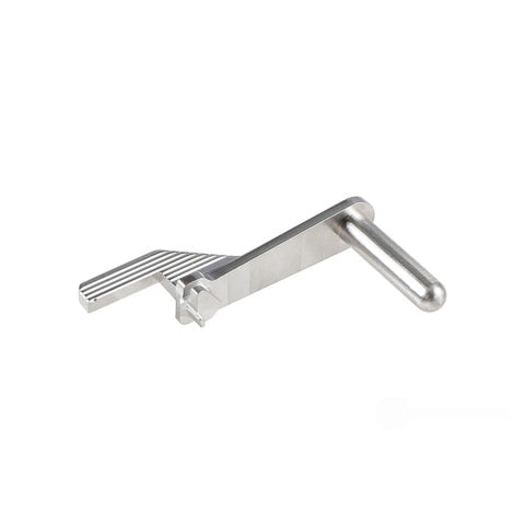 Atlas Custom Works Stainless Steel Type 2 Extended Slide Stop for Hi-Capa Airsoft Gas Blowback Pistols (Color: Silver)