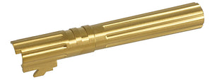 Atlas Custom Works Stainless Fluted Outer Barrel for Tokyo Marui Hi-Capa 5.1 GBB Airsoft Pistols - (Gold)