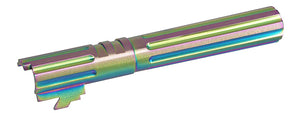 Atlas Custom Works Stainless Fluted Outer Barrel for Tokyo Marui Hi-Capa 5.1 GBB Airsoft Pistols - (Heat Treated)