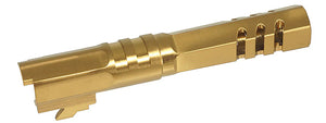 Atlas Custom Works Stainless Hexagon Outer Barrel for Tokyo Marui Hi-Capa 4.3 GBB Airsoft Pistols - (Gold)