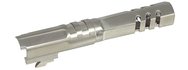 Atlas Custom Works Stainless Hexagon Outer Barrel for Tokyo Marui Hi-Capa 4.3 GBB Airsoft Pistols - (Silver)
