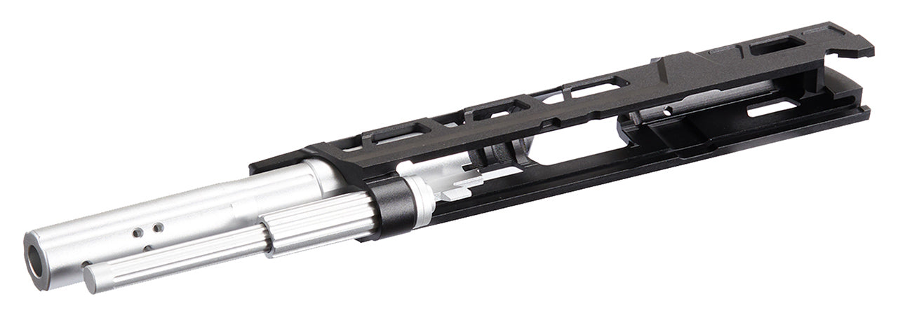 Atlas Custom Works CNC EX01 Slide & Frame Kit For Marui TM Hi-Capa GBBP Series - (Black/Silver)