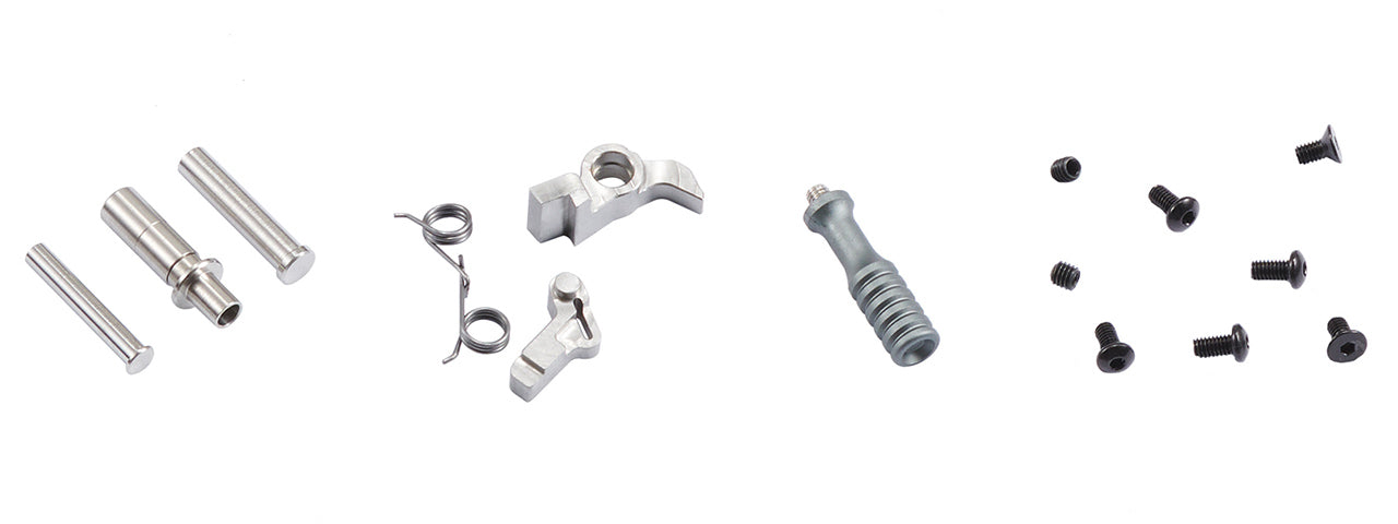 Atlas Custom Works CNC EX01 Slide & Frame Kit For Marui TM Hi-Capa GBBP Series - (Black/Silver)