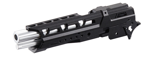 Atlas Custom Works CNC EX01 Slide & Frame Kit For Marui TM Hi-Capa GBBP Series - (Black/Silver)