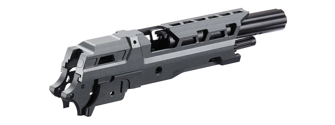 Atlas Custom Works CNC EX01 Slide & Frame Kit For Marui TM Hi-Capa GBBP Series - (Gray/Black)