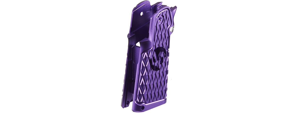 Atlas Custom Works CNC Aluminum Type 6 Grip for TM Marui Hi-Capa GBB Airsoft Pistols - (Purple)