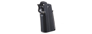 Atlas Custom Works CNC Aluminum Type 6 Grip for TM Marui Hi-Capa GBB Airsoft Pistols - (Black)