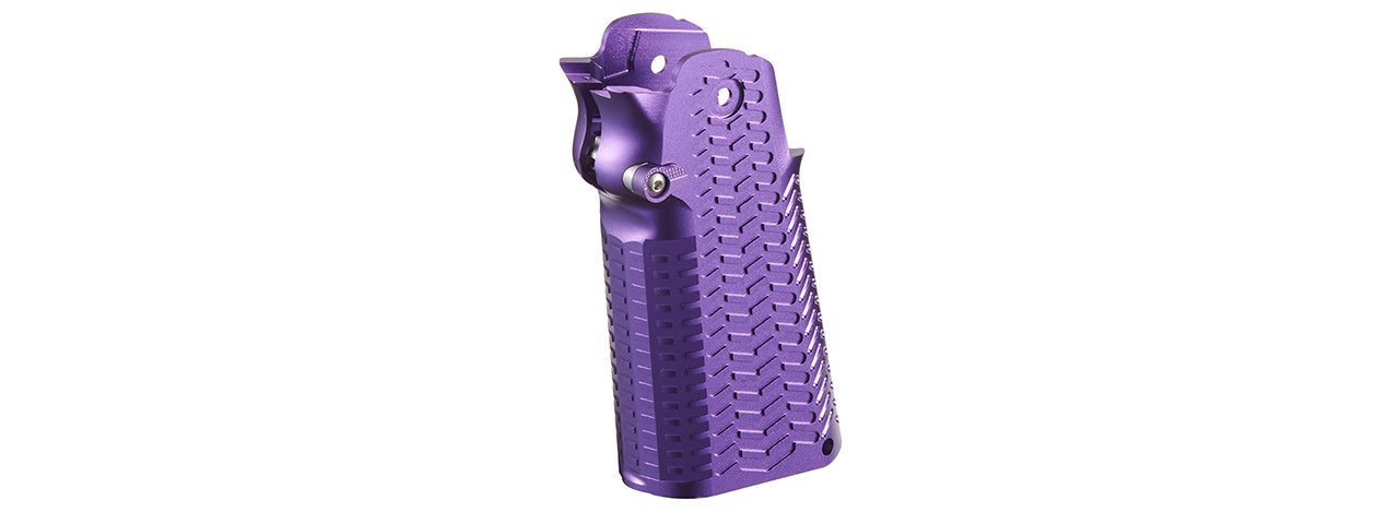 Atlas Custom Works CNC Aluminum Type 5 Grip for TM Marui Hi-Capa GBB Airsoft Pistols - (Purple)