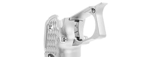 Atlas Custom Works CNC Aluminum Type 9 Grip Kit w/ Magwell Trigger Guard/Housing for Tokyo Marui Hi Capa GBBP Airsoft Pistols - (Silver)